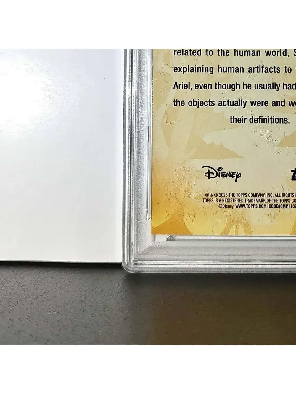 Scuttle 2025 Topps Disney #FF-9 Furry Friends Card The Little Mermaid PSA 9